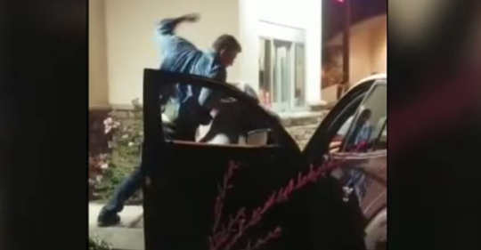 Popeyes Drive-Thru Brawl Caught on Video all over Right, Chicken Sandwich.